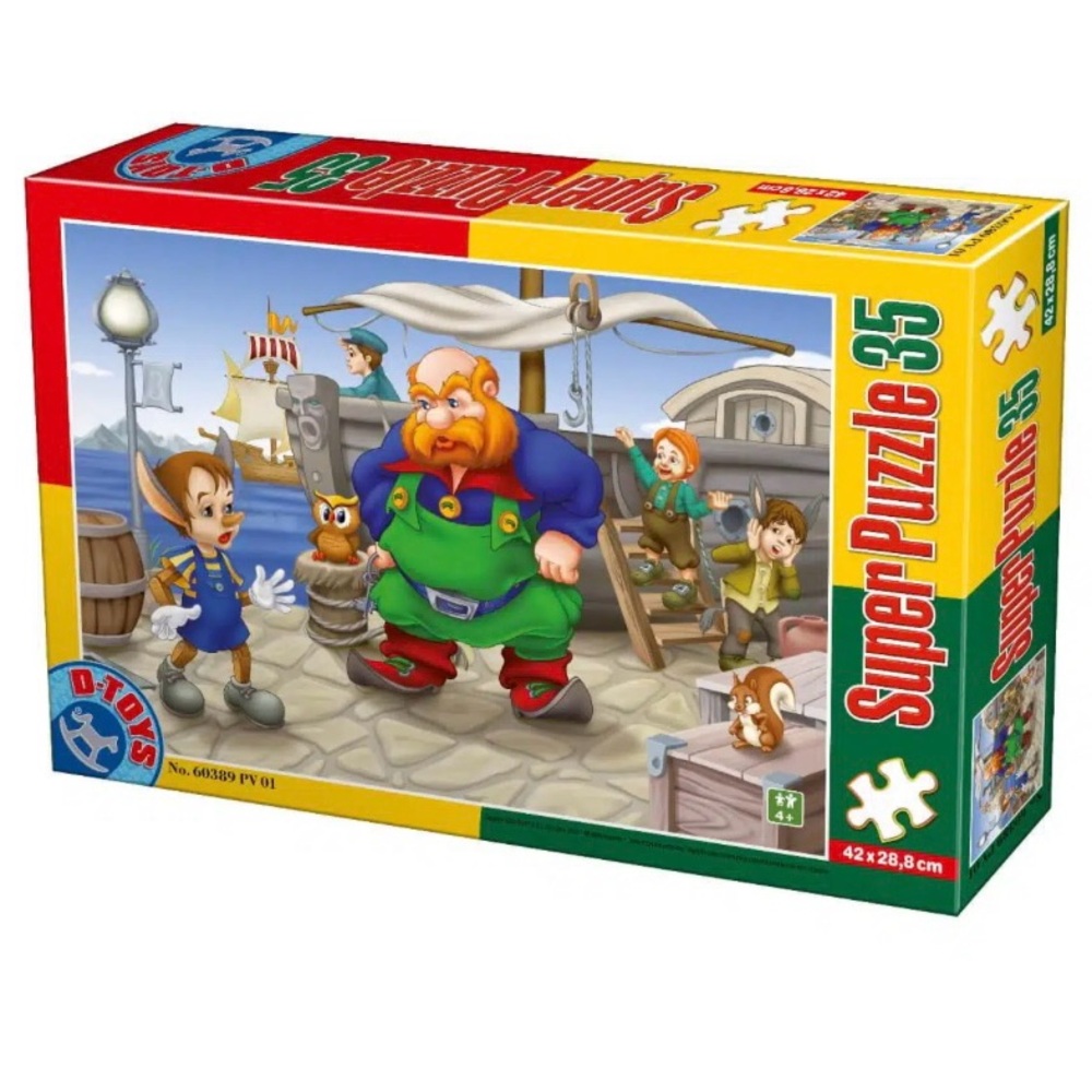 Kids Puzzle D-Toys 35 piece- Pinocchio age 4+